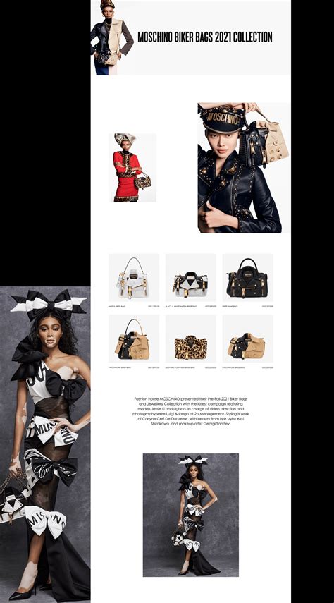 moschino website.